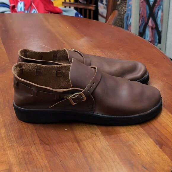 Aurora Shoe Company Handmade Brown Leather Like New Hobbit Shoes Sz 11C - Picture 3 of 17